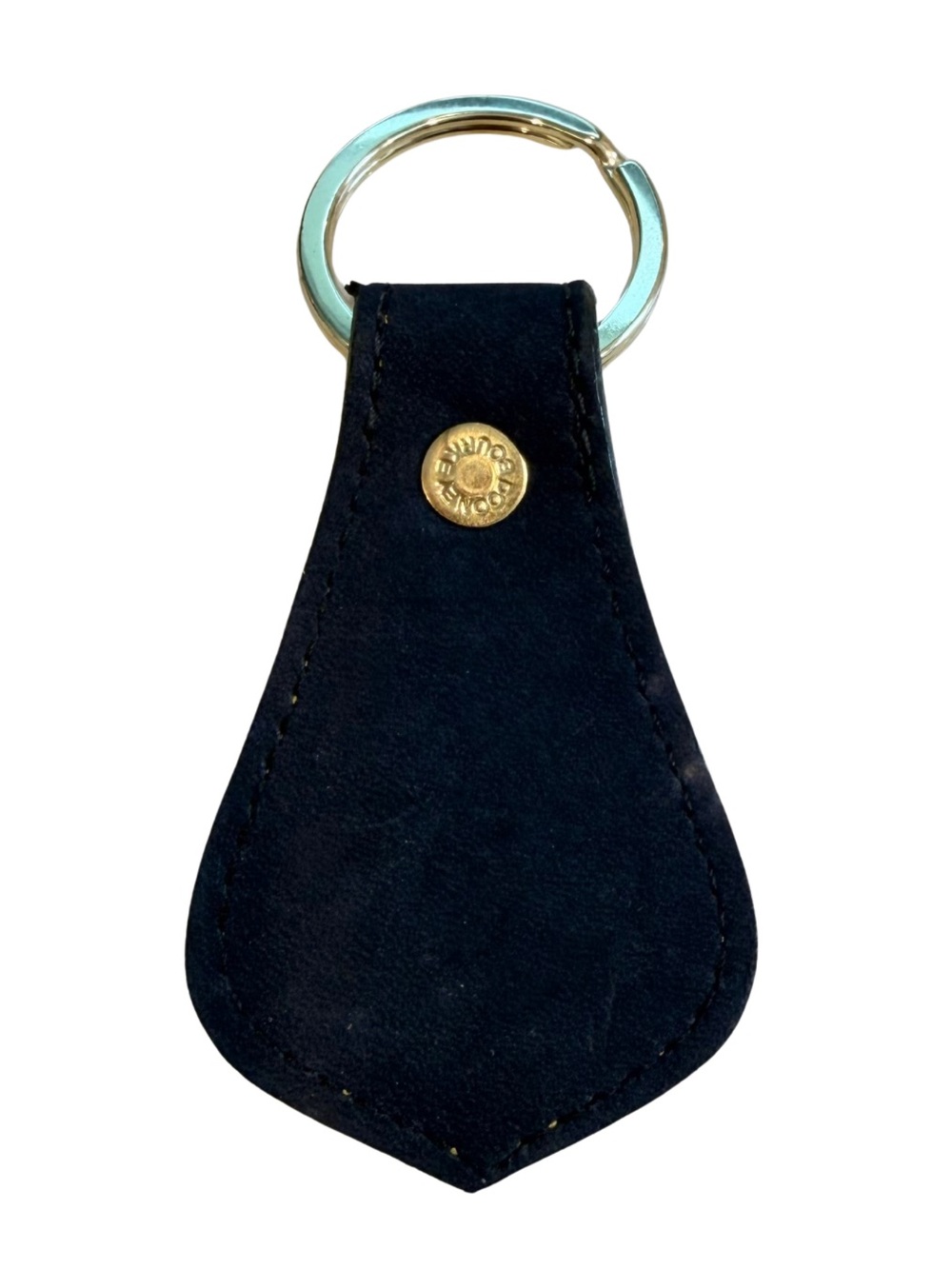 Dooney & Bourke Vintage All Weather Leather brass duck Keychain - Picture 3 of 3
